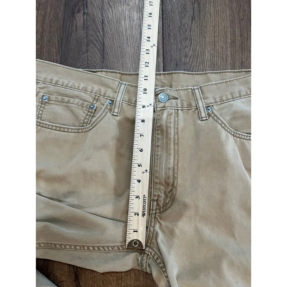 Levis‎ 514 Straight Fit Pants Mens 36x32 Tobacco Brown Tan Cotton Twill